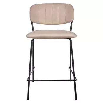 Стул полубарный carol (bradexhome) бежевый 45x89x53 см.