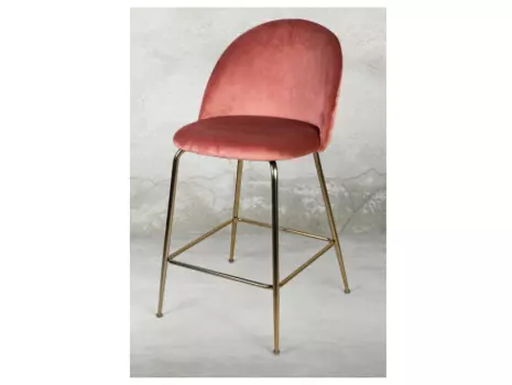 Стул полубарный (desondo) розовый