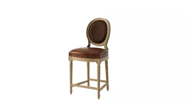 Стул полубарный louis counter (gramercy) коричневый 51x112x58 см.