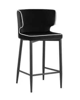 Стул полубарный матео (stoolgroup) черный 47x93x50 см.