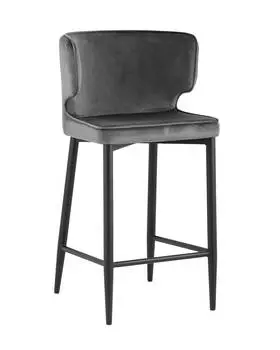 Стул полубарный матео (stoolgroup) серый 47x93x50 см.