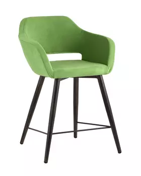 Стул полубарный саймон (stoolgroup) зеленый 61x89x65 см.