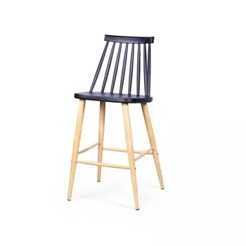 Стул полубарный windsor (desondo) черный 46x96x43 см.