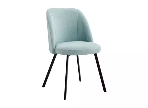 Стул praga бирюзовый (bradexhome) голубой 60x50x58 см.