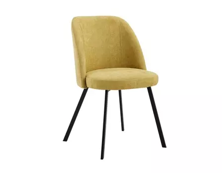 Стул praga горчичный (bradexhome) желтый 48x84x52 см.