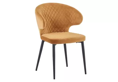 Стул richard горчичный (bradexhome) желтый 57x84x57 см.