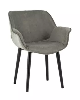 Стул с подлокотниками мэйсон (stoolgroup) серый 67x80x64 см.