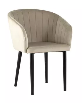 Стул с подлокотниками нейтон (stoolgroup) бежевый 60x79x61 см.