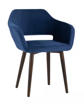 Стул с подлокотниками саймон (stoolgroup) синий 61x74x65 см.