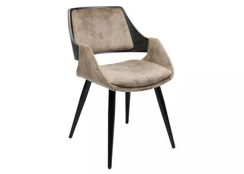 Стул с подлокотниками sharon (kare) коричневый 58x79x52 см.