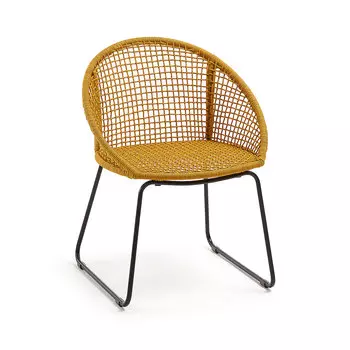 Стул sandrine (la forma) желтый 66x85x46 см.