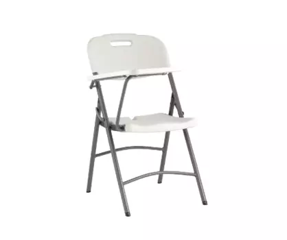 Стул складной банкетный кейт со столиком (stoolgroup) белый 53x86x80 см.