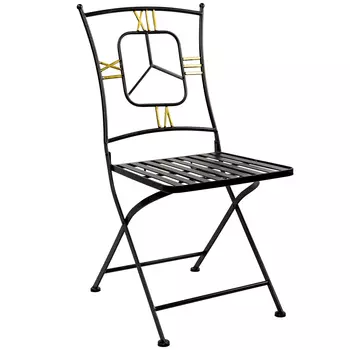 Стул складной «гарда» (черный антик) (object desire) черный 40x45x40 см.