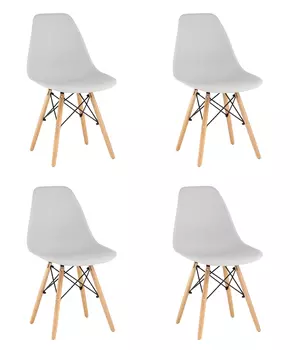 Стул style dsw светло-серый x4 (stoolgroup) серый
