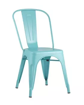 Стул tolix (stoolgroup) голубой 45x85x45 см.