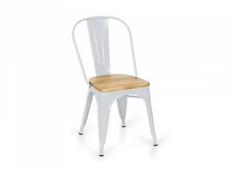 Стул tolix wood (ogogo) белый 38x83x38 см.