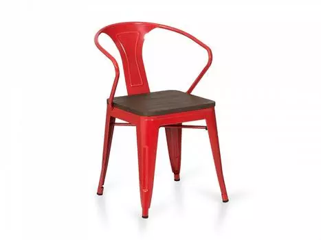 Стул tolix wood (ogogo) красный 38x78x38 см.