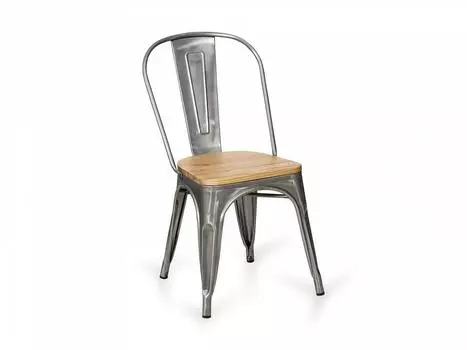 Стул tolix wood (ogogo) серый 38x83x38 см.