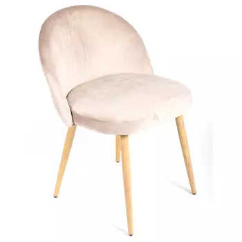 Стул vivian латте (bradexhome) розовый 48x75x54 см.