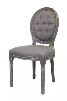 Стул volker button grey (mak-interior) серый 50x100x54 см.