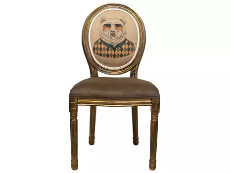 Стул volker (mak-interior) коричневый 50x100x54 см.