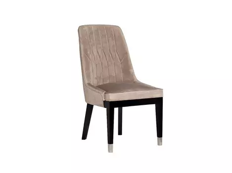 Стул велюровый (garda decor) бежевый 65x101x56 см.