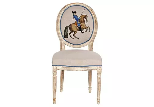 Стул «верховая езда, урок № 5» (object desire) бежевый 62x101x50 см.