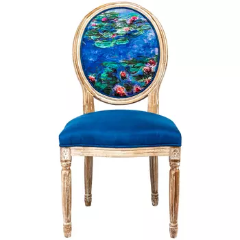 Стул «водяные лилии» (object desire) синий 50x101x62 см.