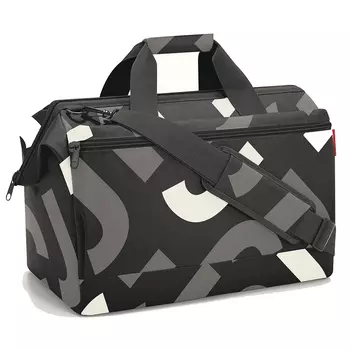 Сумка allrounder l pocket signature bold grey (reisenthel) серый 48x39x29 см.