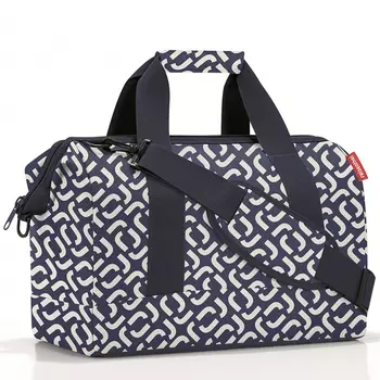 Сумка allrounder m signature navy (reisenthel) синий 40x32x23 см.