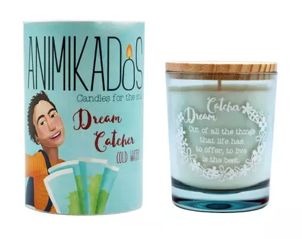 Свеча ароматическая animikados dream catcher (ambientair) прозрачный 9 см.