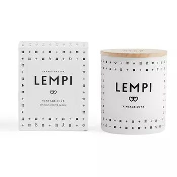 Свеча ароматическая lempi с крышкой (skandinavisk) белый 8 см.