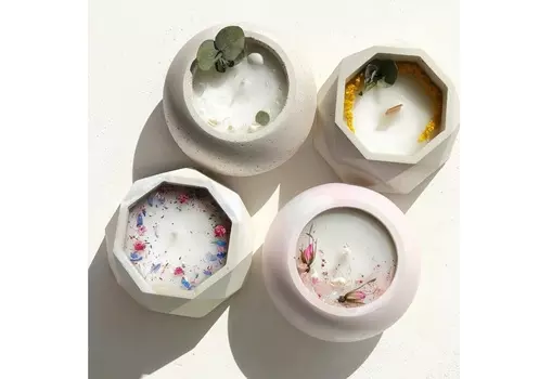 Свеча-спа ароматизированная (kovka object) белый