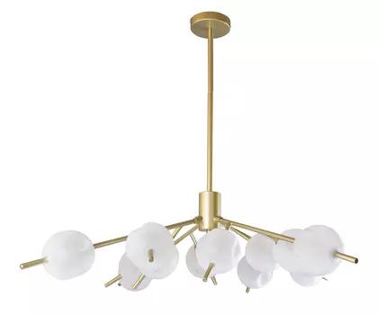 Светильник кват (kink light) золотой 70.0 см.