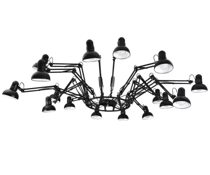 Светильник морено (kink light) черный 110.0 см.