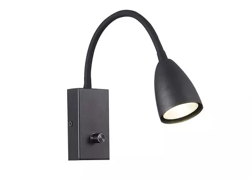 Светильник настенный amio (st luce) черный 26 см.