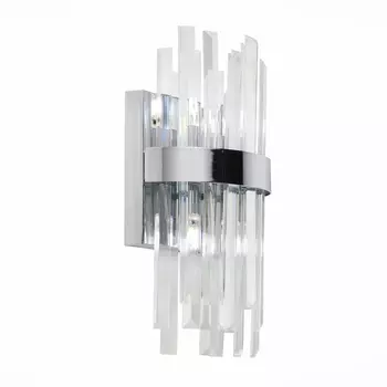 Светильник настенный bafo (st luce) серебристый 20x42x13 см.