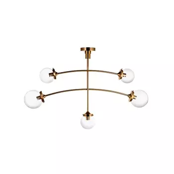 Светильник подвесной alexian (desondo) золотой 100x63x15 см.