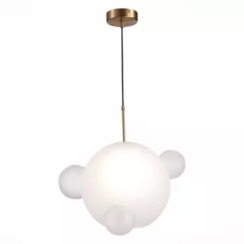 Светильник подвесной bopone (st luce) белый 55 см.