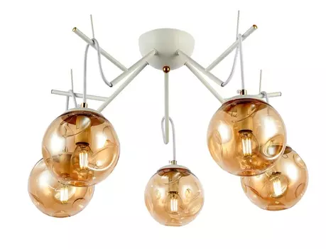 Светильник подвесной calletta (evoluce) золотой