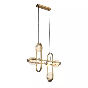 Светильник подвесной circono (st luce) бронзовый 60x150x20 см.