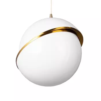 Светильник подвесной crescent (desondo) белый 40 см.