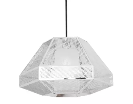 Светильник подвесной elliot (desondo) серебристый 27 см.