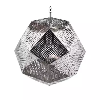 Светильник подвесной etch clear (desondo) серебристый 43 см.