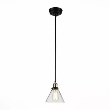 Светильник подвесной evoluto (st luce) черный 150 см.
