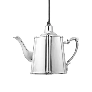 Светильник подвесной kettle (desondo) серебристый 25x20x13 см.