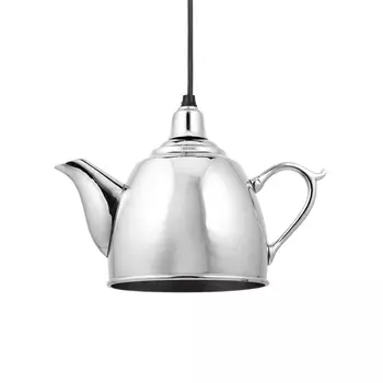 Светильник подвесной kettle (desondo) серебристый 26x19x12 см.