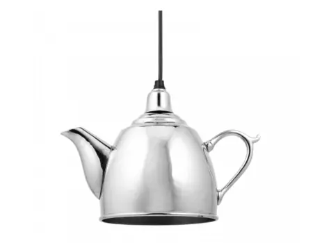 Светильник подвесной kettle (desondo) серебристый 26x19x12 см.