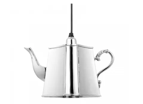 Светильник подвесной kettle (desondo) серебристый 26x20x14 см.