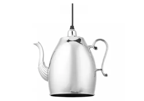 Светильник подвесной kettle (desondo) серебристый 26x25x11 см.